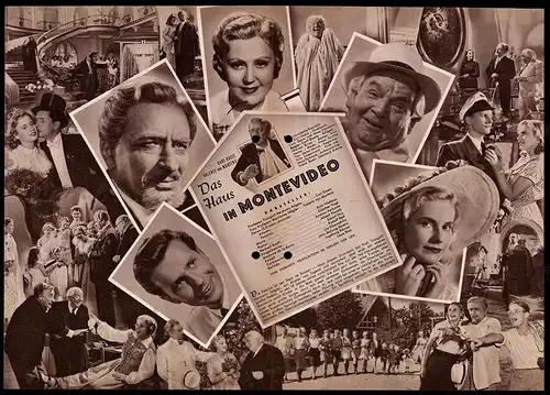 Filmprogramm IFB Nr. 1328, Das Haus in Montevideo, Curt Goetz, Valerie von Martens, Ruth Niehaus, Regie: Curt Goetz