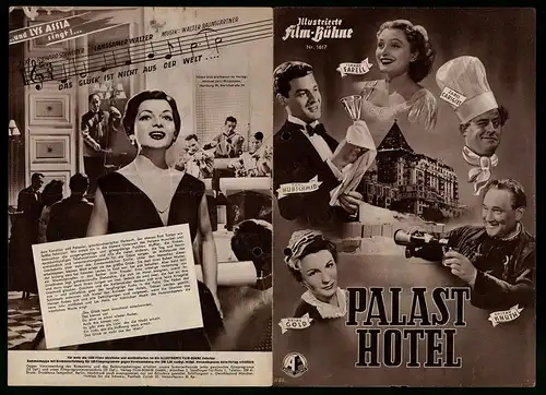 Filmprogramm IFB Nr. 1617, Palast Hotel, Claude Farrell, Zarli Carigiet, Paul Hubschmid, Regie: Leonhard Steckel