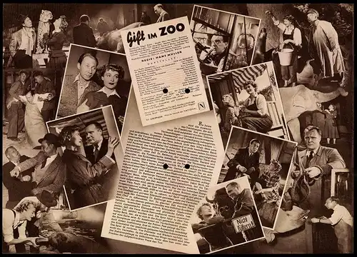 Filmprogramm IFB Nr. 1450, Gift im Zoo, Irene von Meyendorff, Carl Raddatz, Petra Peters, Regie: Hans Müller