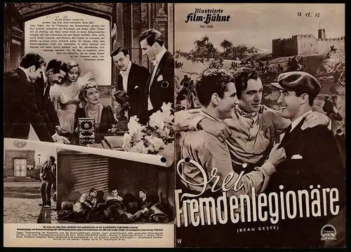 Filmprogramm IFB Nr. 1626, Drei Fremdenlegionäre, Gary Cooper, Ray Milland, Robert Preston, Regie: William A. Wellman