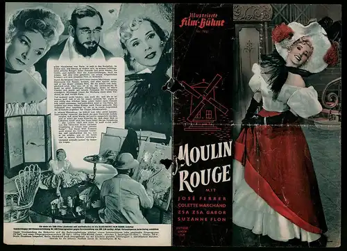 Filmprogramm IFB Nr. 1951, Moulin Rouge, José Ferrer, Collete Marchand, Zsa Zsa Gabor, Regie: John Huston