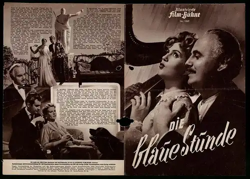 Filmprogramm IFB Nr. 1869, Die blaue Stunde, Kristina Söderbaum, Hans Nielsen, Kurt Kreuger, Regie: Veit Harlan