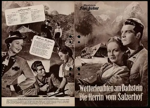 Filmprogramm IFB Nr. 1854, Wetterleuchten am Dachstein / Die Herrin vom Salzerhof, Gisela Fackeldey, Regie: Anton Kutter