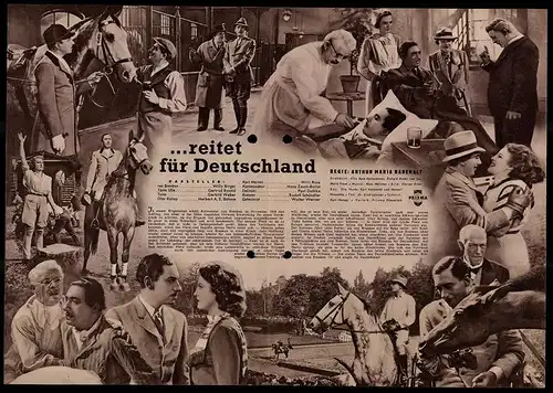 Filmprogramm IFB Nr. 1712, ... reitet für Deutschland, Willy Birgel, Gertrud Eysold, Willi Rose, Regie: A. M. Rabenalt