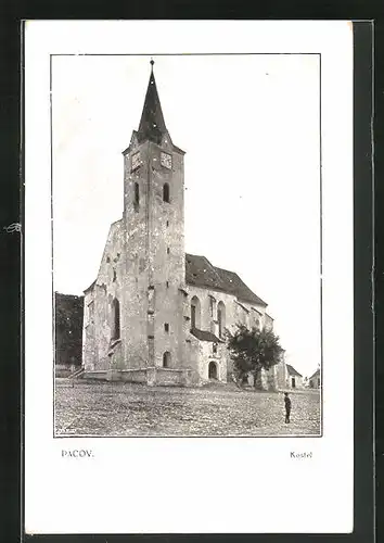 AK Pacov, Kostel, Ansicht der Kirche