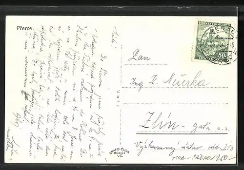 AK Prerov /Prerau, Brückenpartie, Celkovy pohled