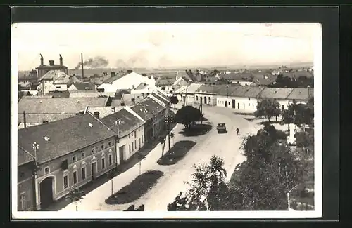 AK Brodek u Prerova, Palackeho namesti, Hauptstrasse im Stadtkern