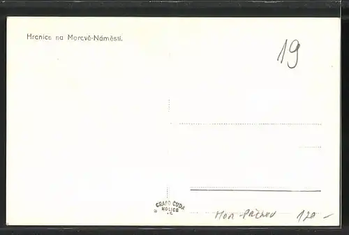 AK Hranice na Morcve, Namesti, Marktplatz, Radnice