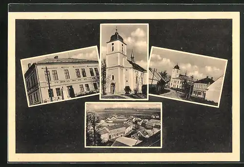 AK Charvaty, Kirche, Kostel, Obenica Skola, Celkovy pohled