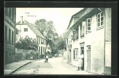 AK Soest, Grandweg, Strassenansicht