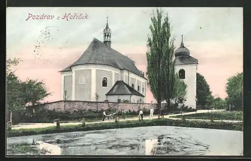 AK Horicek, Blick auf die Kirche