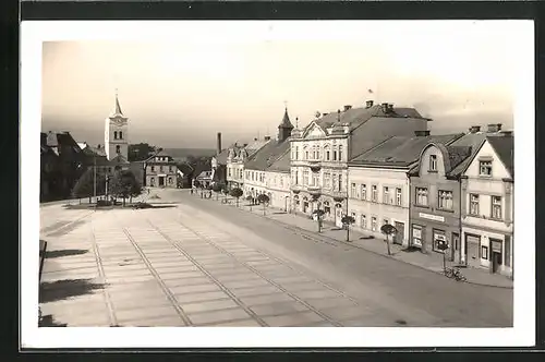 AK Tyniste n. Orl, Strassenpartie mit Gebäudeansicht