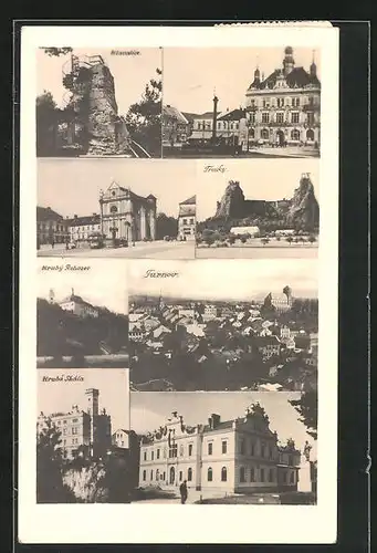 AK Turnau / Turnov, Teilansicht, Hlavatice, Hruby Rohozec