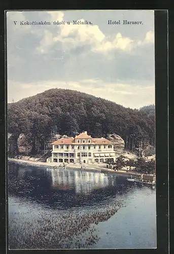 AK Melnik, Blick auf das Hotel Harasov
