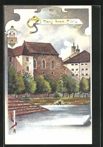 AK Pisek, Stary brad, Wappen