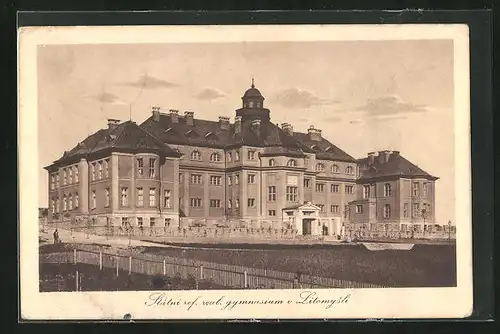 AK Leitomischl / Litomysl, Schulgebäude Gymnasium