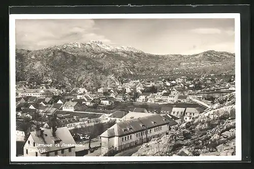 AK Cetinje / Cettigne, Blick über die Stadt