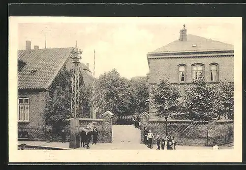 AK Tondern, Königl. Lehrerseminar, Eingang in den Seminarhof