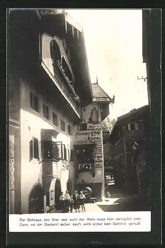 AK Kufstein, Partie am Restaurant Auracherlöchl