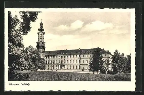 AK Weimar, Blick aufs Schloss