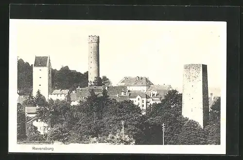 AK Ravensburg, Blick auf den Ort
