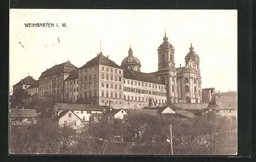 AK Weingarten i. W., Sicht auf das Kloster