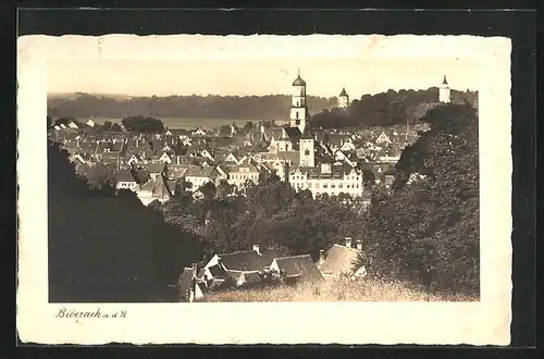 AK Biberach a. d. R., Ortsansicht mit Blick auf die Türme