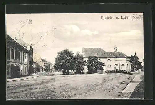 AK Kostelec nad Labem, Platzansicht