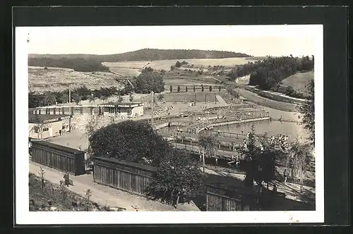 AK Rakovnik, Tyrsovo koupaliste, Teilansicht mit Schwimmbad