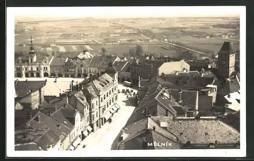 AK Melnik, Blick über den Ort und Umgebung