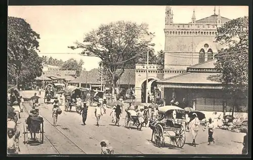 AK Colombo, Pettah market, Belebte Ortspartie