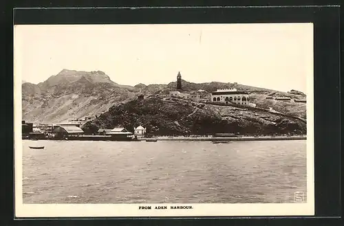 AK Aden, Blick zum Hafen, Harbour