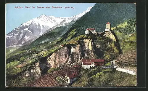 AK Meran, Schloss Tirol mit Zielspitze