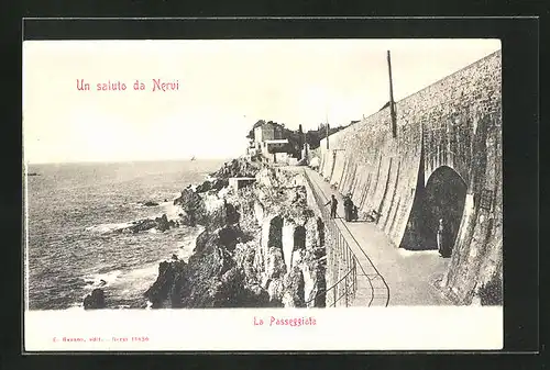 AK Nervi, La Passeggiata