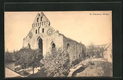 AK Wisby, St. Nikolaus, Ruine