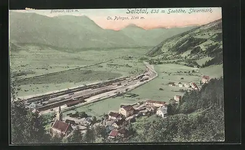 AK Selztal, Panorama mit Bosruck und Gr. Pyhrgas