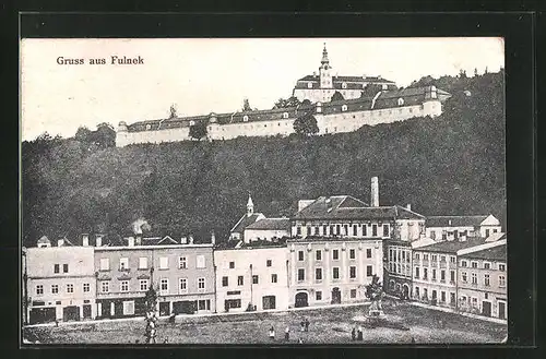 AK Fulnek, Marktplatz und Schloss