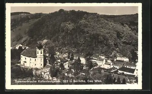 AK Kaltenleutgeben, Teilansicht mit Kirche