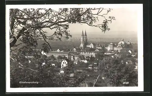 AK Klosterneuburg, Totalansicht mit Kirche