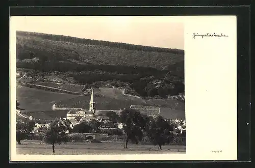 AK Gumpoldskirchen, Totalansicht mit Kirche