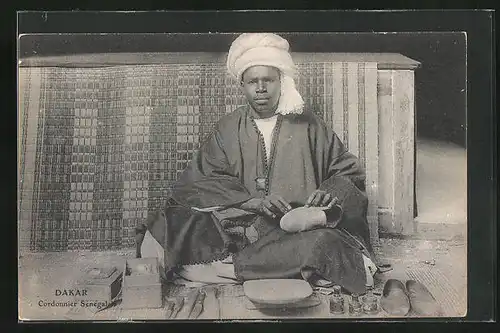 AK Dakar, Cordonnier Senegal, arabischer Schuhmacher