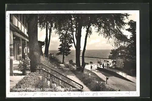 AK Kölpinsee a. Usedom, Partie am Hotel Rose