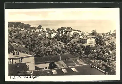 AK Sassnitz / Rügen, Blick vom Rathaus zur See
