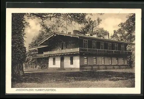 AK Joachimsthal, Jagdschloss Hubertusstock