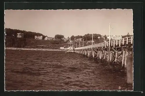 Foto-AK Sellin / Rügen, 1931, Blick von der See