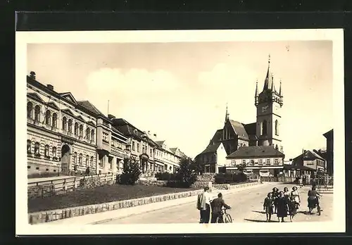 AK Humpolec, Blick auf die Kirche