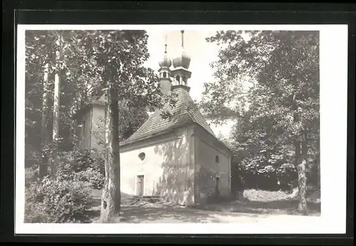 AK Nemecký Brod., an der Kirche