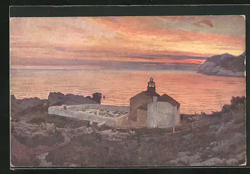 Künstler-AK Dubrovnik, na Dancama