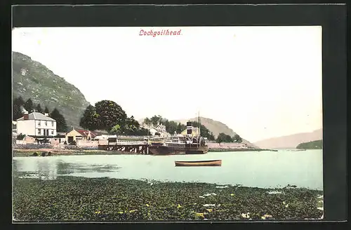 AK Lochgoilhead, Ausflugsdampfer an der Anlegestelle