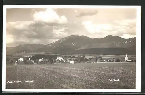 AK Mosovce, Blick vom Feld auf den gesamten Ort